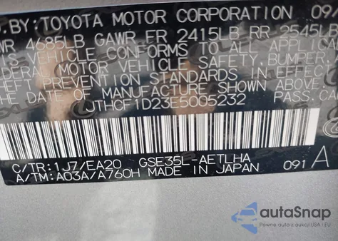 2014 Lexus Is 250 from USA, damaged, VIN JTHCF1D23E5005232